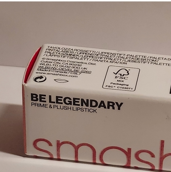 SMASHBOX Be Legendary Prime & Plush Lipstick *GOOD VIBES* / .11 oz / New in box - Picture 4 of 5
